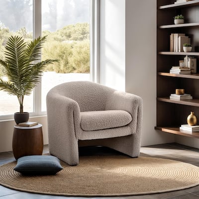 Furniture of America Tiggy Modern Boucle Accent Chair