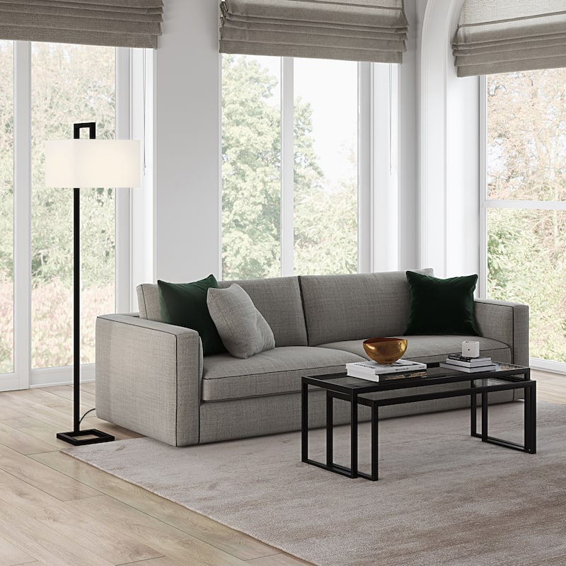 Grayson 68" Tall Floor Lamp with Fabric Shade