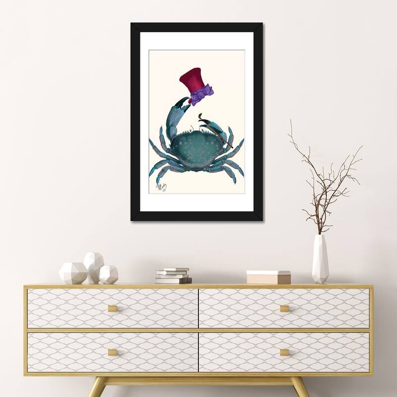 iCanvas "The Dandy Crab" by Fab Funky