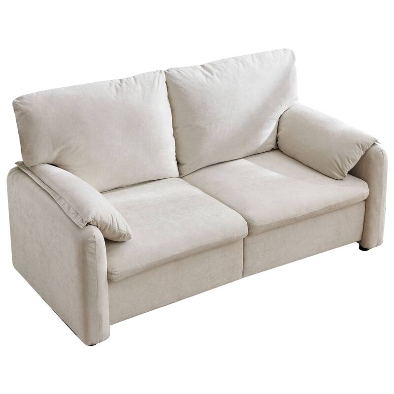 800LBS Down filled sofas, 60 inch minimalist sofa, with multiple colors in the living room and bedroom