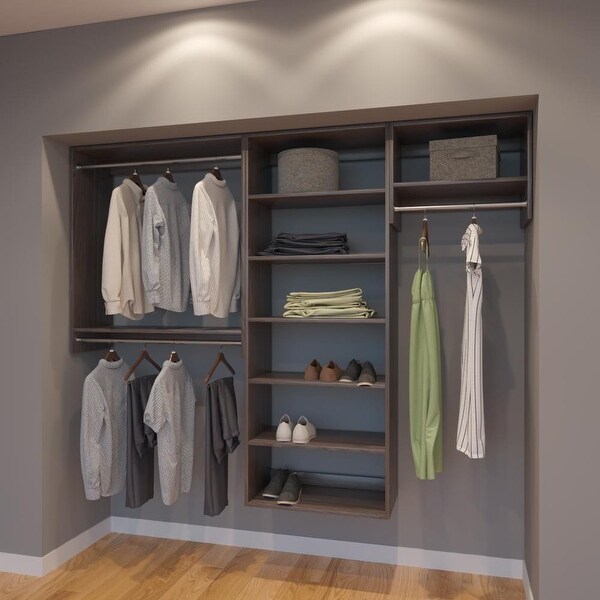 Modular Closets 7 5 Ft Closet Organizer System 90 Inch Modular Closets 7 5 Ft Closet Organizer System 90 Inch Style C