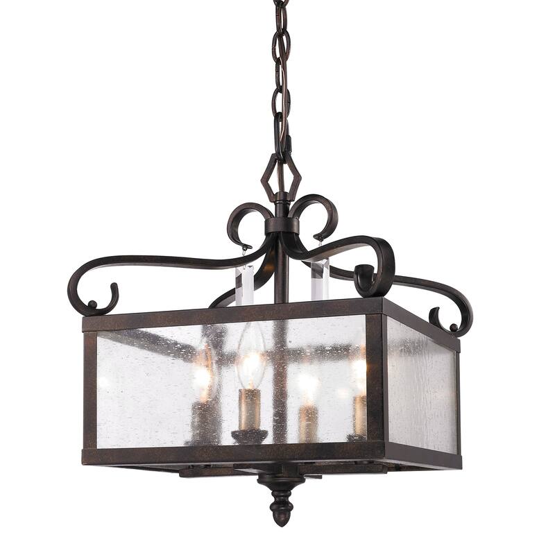 Valencia 4-Light Pendant - Fired Bronze
