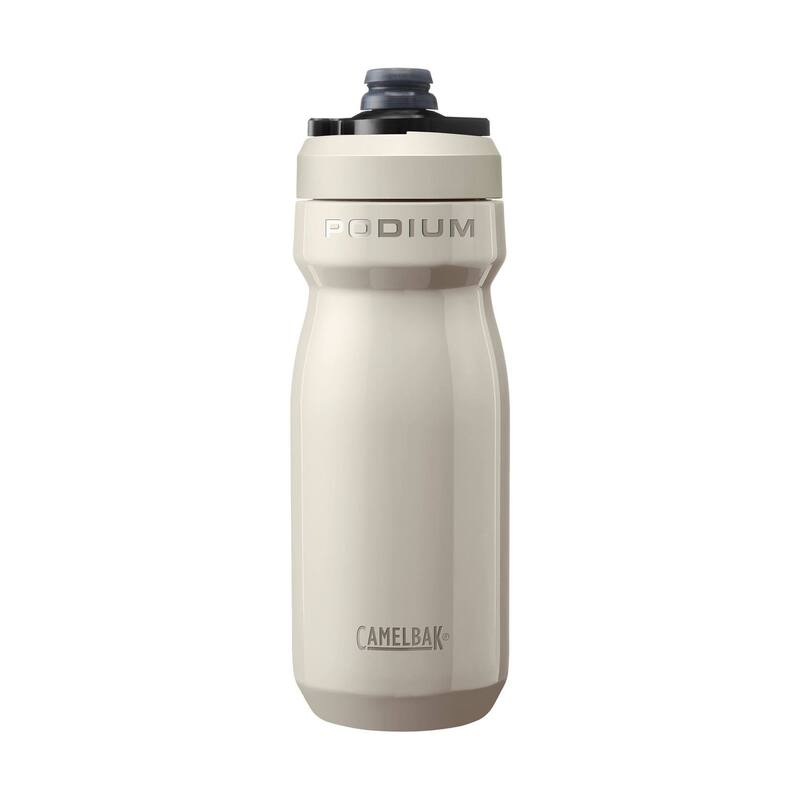 18oz Podium Steel Double-Wall Insulated Water Bottle for Cycling, Stone