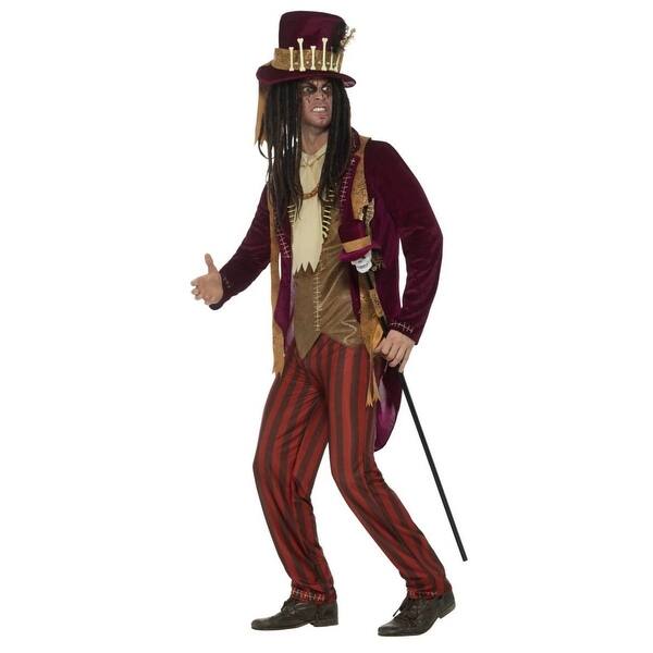 Shop 41 Red And Brown Deluxe Voodoo Witch Doctor Men Adult Halloween Costume Medium On Sale Overstock 29183182