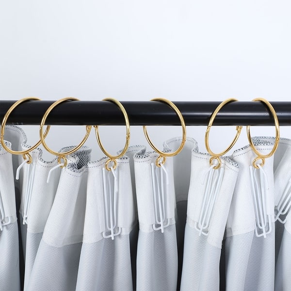 2 Curtain Rings 20pcs Metal Circular With Eyelets For Curtain Rods Gold Tone On Sale Overstock 28854061