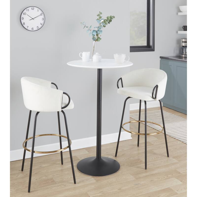 Silver Orchid Stone Adjustable 2 & 3-Height Table (Dining, Counter, or Bar Height)
