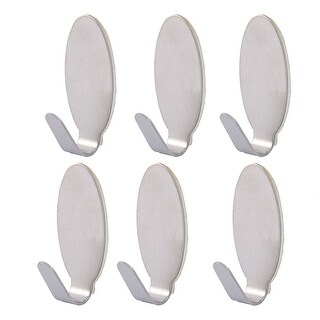 Shop Home Kitchen Stainless Steel Oval Shaped Self Adhesive Wall