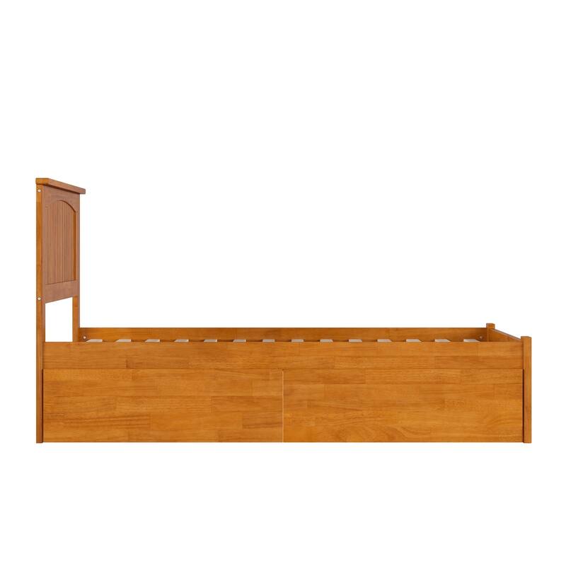 Nantucket Platform Bed with Footboard and Storage Drawers