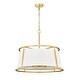 preview thumbnail 7 of 6, Lenyx Pendant 6 Light Pendant - Rubbed Brass