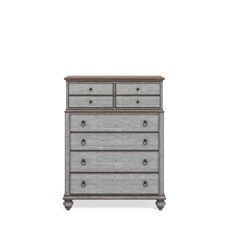 Plymouth Gray Wood Drawer Chest