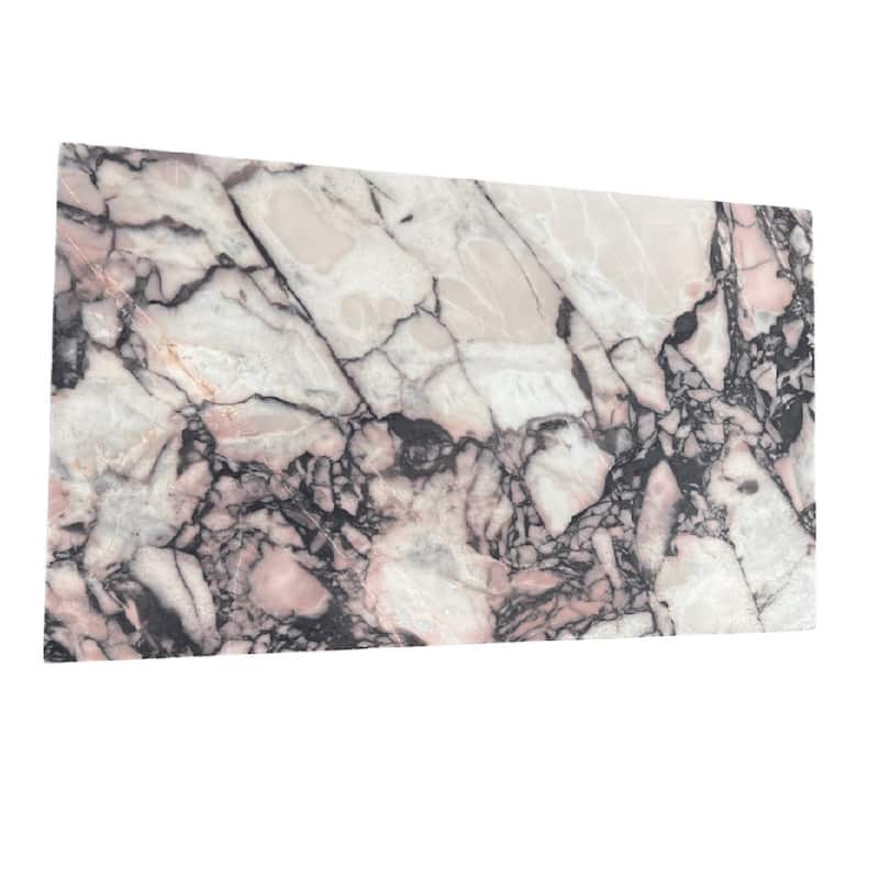 Genuine Marble Block Coffee Table - Calacatta Pink Marble