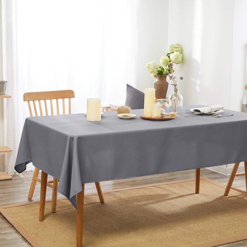 Deconovo Waterproof Solid Tablecloth 1 PC