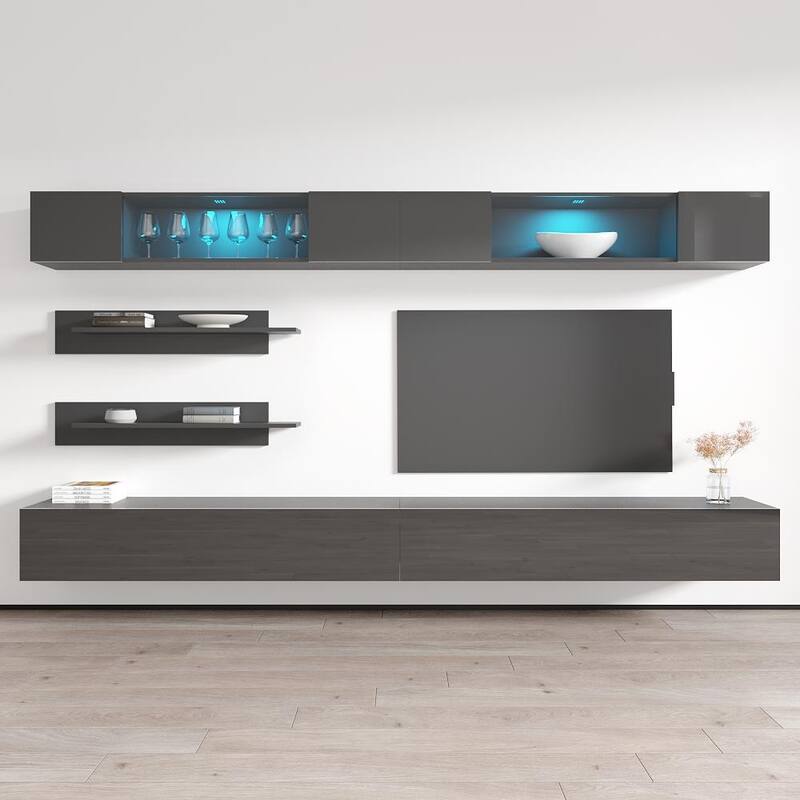 Fly I3 30TV Wall Mounted Floating Modern Entertainment Center