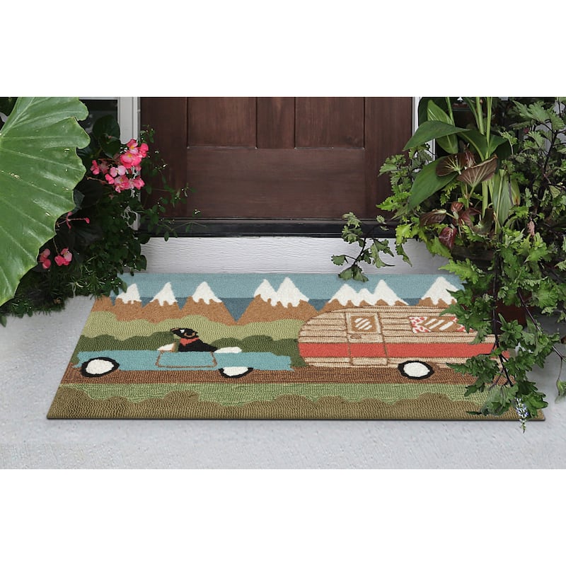 Liora Manne Frontporch Camping Dog Indoor/Outdoor Rug