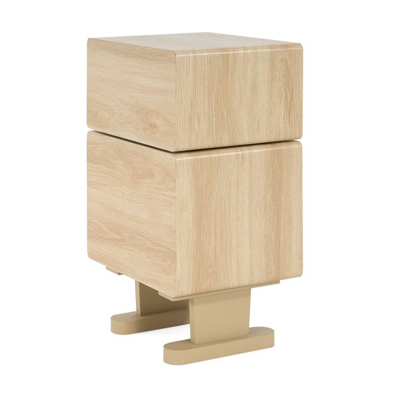 Natural Color MDF Storage Side Table