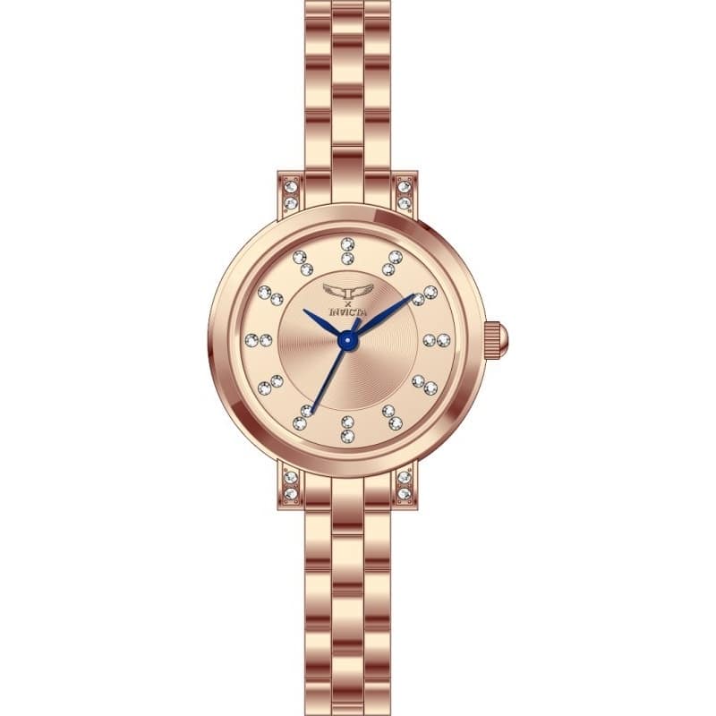 Invicta Women's 69070 Angel Quartz PC21S Copper Dial Watch - Rose Gold