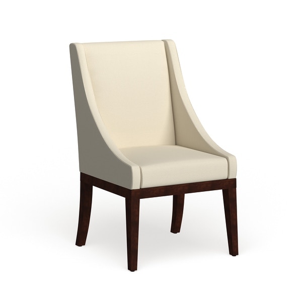 Safavieh Dining Soho Cream Leather Arm Chair - 23" x 26.2" x 39.2". Opens flyout.