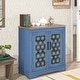preview thumbnail 20 of 34, 31 in. 2-Door Accent Storage Buffet Cabinet Sideboard - 31" in Width Blue