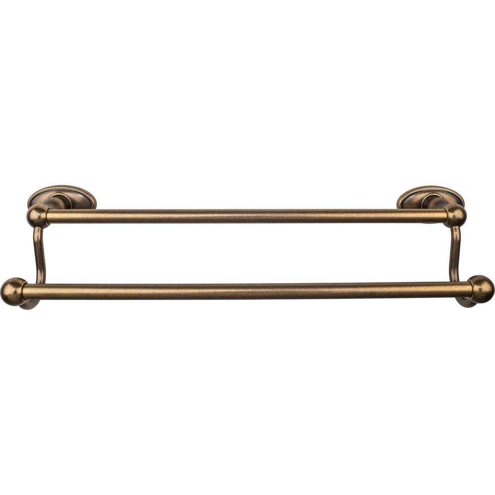 Top Knobs Edwardian Bath 18 Inch Double Towel Bar Oval Backplate