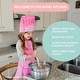 preview thumbnail 4 of 6, Hereby Crown You - Chef Princess Chef Gift Set, Kids Chef Hat and Apron for Girls Age 3 - 7 Years Old