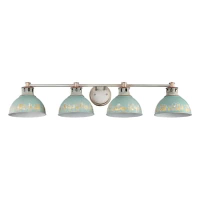 Golden Lighting 0865-BA4 TEAL Kinsley 4 Light 8" Wide Vanity Light