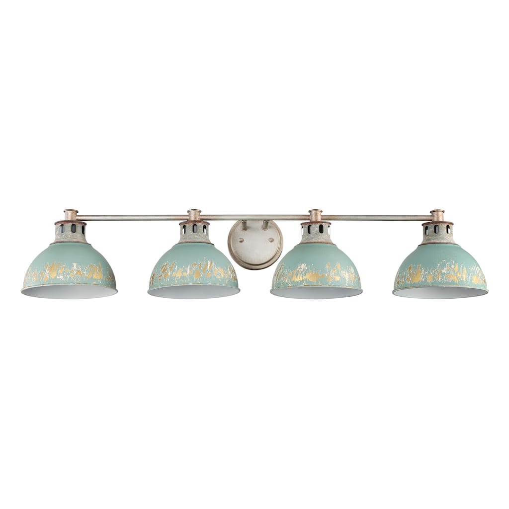 Golden Lighting 0865-BA4 TEAL Kinsley 4 Light 8" Wide Vanity Light