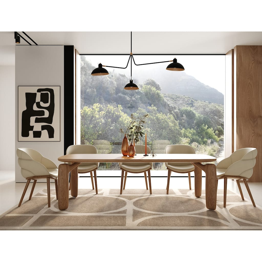 Modrest Michael Mid-Century Modern Walnut Dining Table