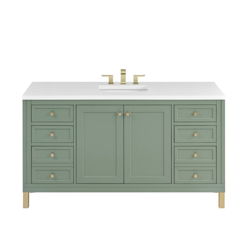 James Martin Vanities 503-V60S-3WZ Chicago 60" Free Standing Single
