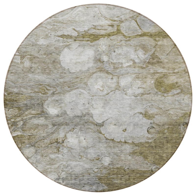 HomeRoots Abstract Transitional Rectangle Outdoor Rug