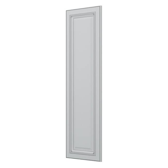 Sunny Wood Sanibel 12" x 42" Matching Decorative Panel - Off White with Charcoal Glaze