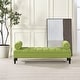 preview thumbnail 8 of 26, Lewis Bolster Arm Entryway Bench Bright Chartreuse Linen