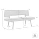 preview thumbnail 16 of 14, Channell Mid-Century 63" Upholstered Wood Entryway Dining Bench