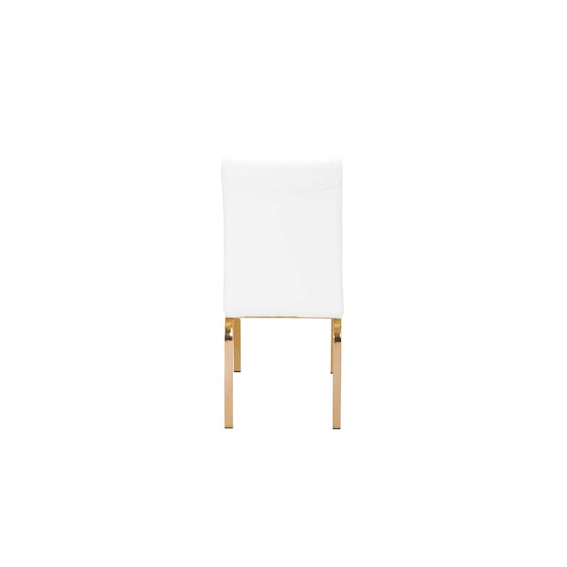 Best Quality Furniture Dining Side Chair Gold Legs (Set of 2)