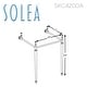 preview thumbnail 7 of 10, Safavieh Solea Hamilton Wall Mounted Console Sink Stand