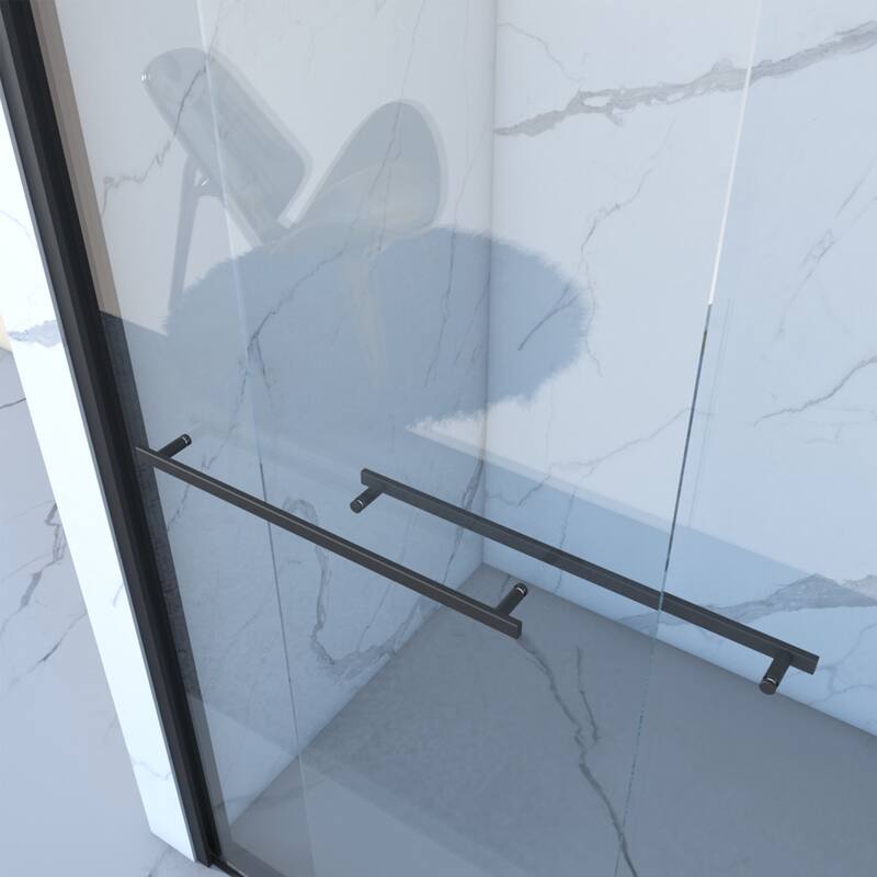 Aluminum Frame Double Sliding Shower Door