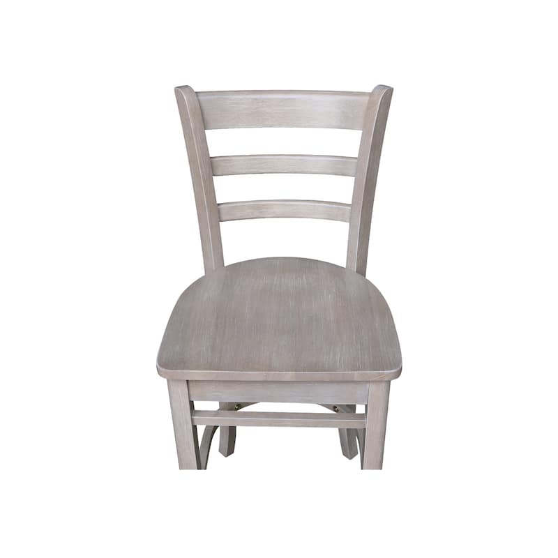 International Concepts Solid Wood Emily Dining Stool