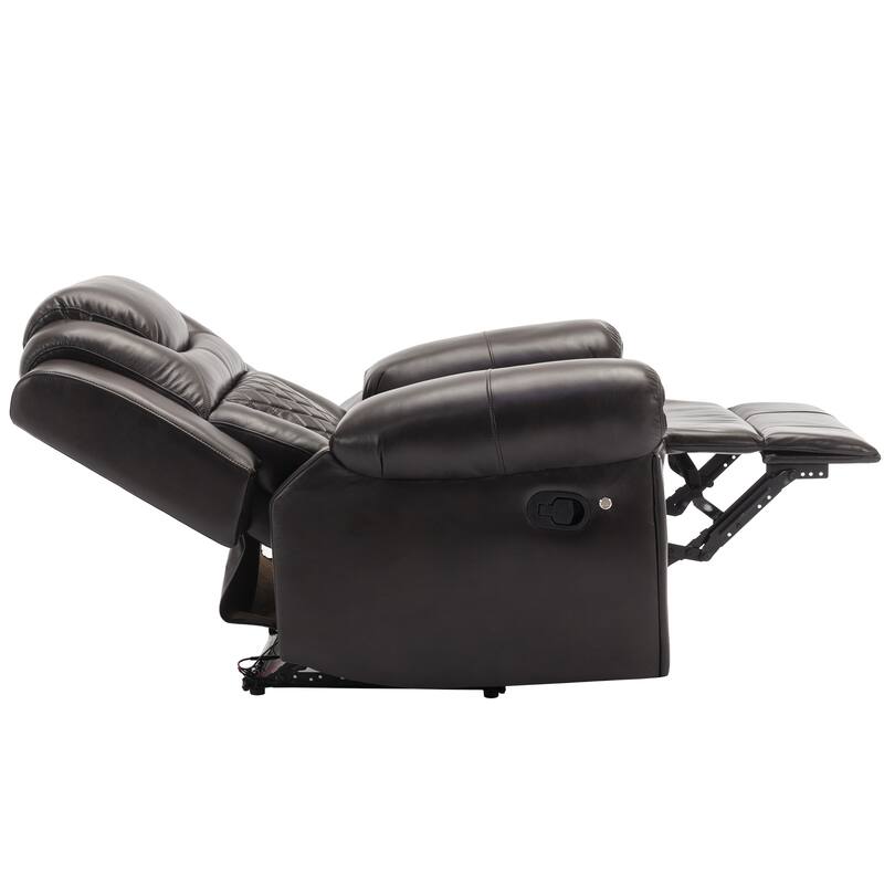 Home Theater Seating Manual Recliner Chair with LED Light Strip