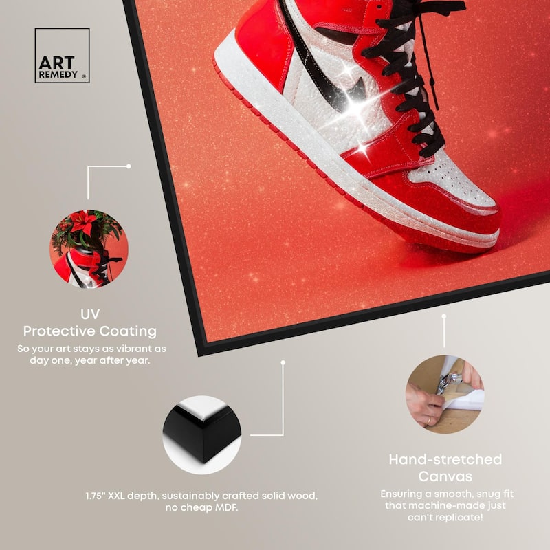 Holiday Sneaker Canvas by Art Remedy