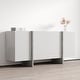 preview thumbnail 9 of 10, Meble Furniture Kinzie 180 Sideboard 71" Wide x 32" High - Matte Two-Tone Modern Buffet Credenza with Cabinet Storage