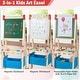 preview thumbnail 3 of 8, Costway 3-in-1 Kids Art Easel Double-Sided Wooden Adjustable Magnetic - See Details