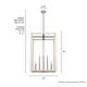 preview thumbnail 4 of 33, Hunter Squire Manor Pendant - Foyer, Island, Dining Room - Candle, Cage, Modern Farmhouse, Lantern