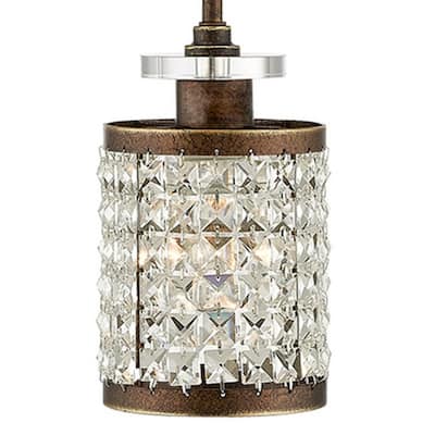 Livex Lighting Grammercy 1 Light Mini Pendant with Clear Crystal