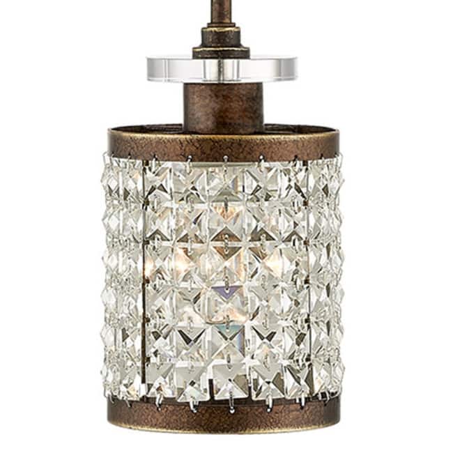 Livex Lighting Grammercy 1 Light Mini Pendant with Clear Crystal