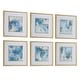 preview thumbnail 4 of 5, Uttermost Fresh Start Blue Abstract Prints, Set of 6