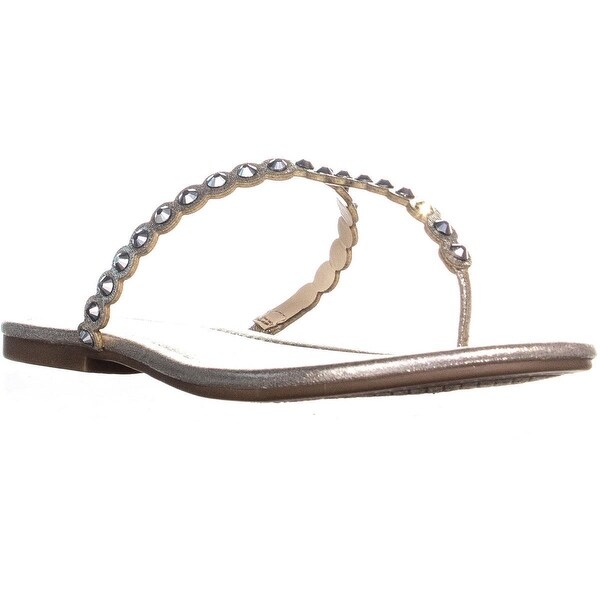 jessica simpson gold flat sandals