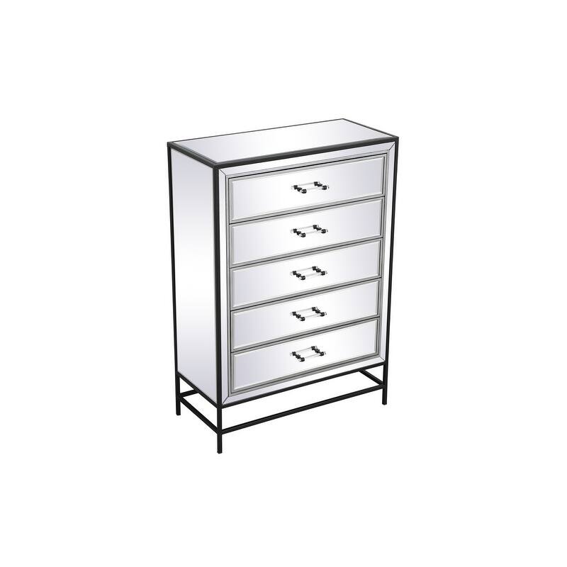 Modern Mirrored End Table