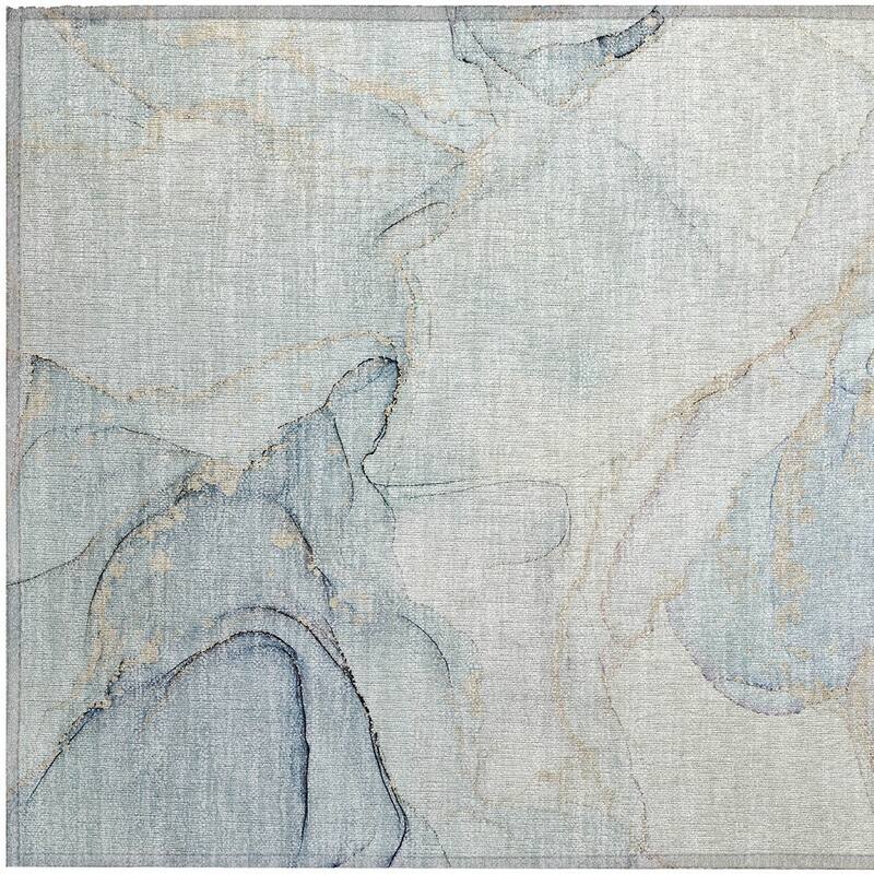 Halo Artistic Abstract Weather Resistant Classic Meets Modern Runner Outdoor Rug