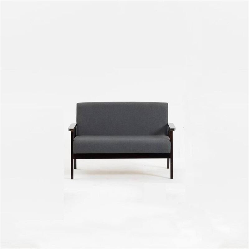 Espresso Loveseat and 2 Chair Living Room Set