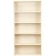 preview thumbnail 4 of 3, RRI Goods 5-Shelf Classic Bookcase, Wooden Wall Bookshelf Organizer for Books, Toys, Office, and Kids Supplies, Natural
