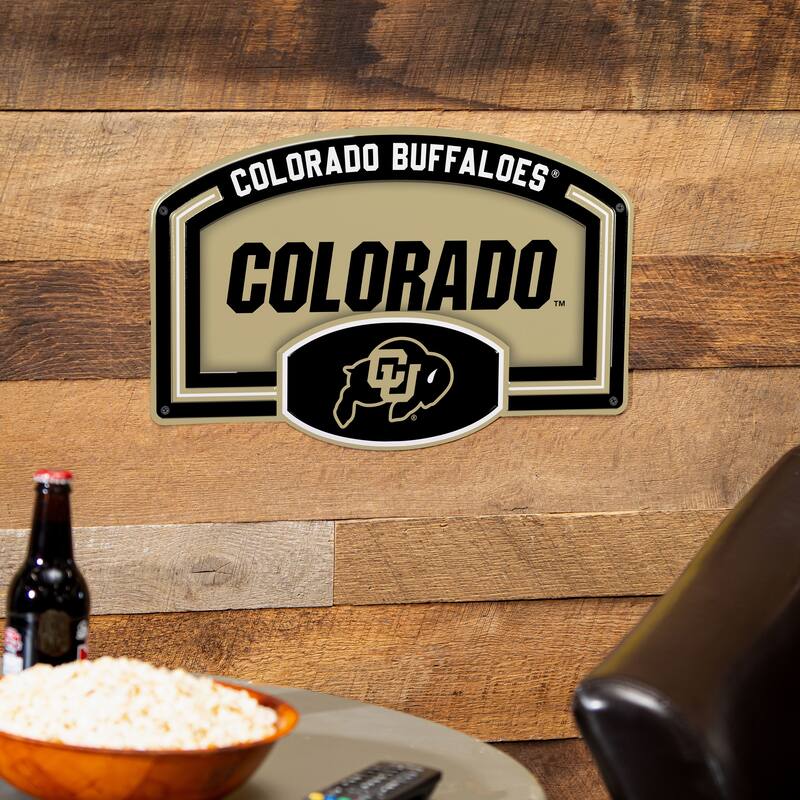 University of Colorado Embossed Steel Wall Sign, 11" x 17"